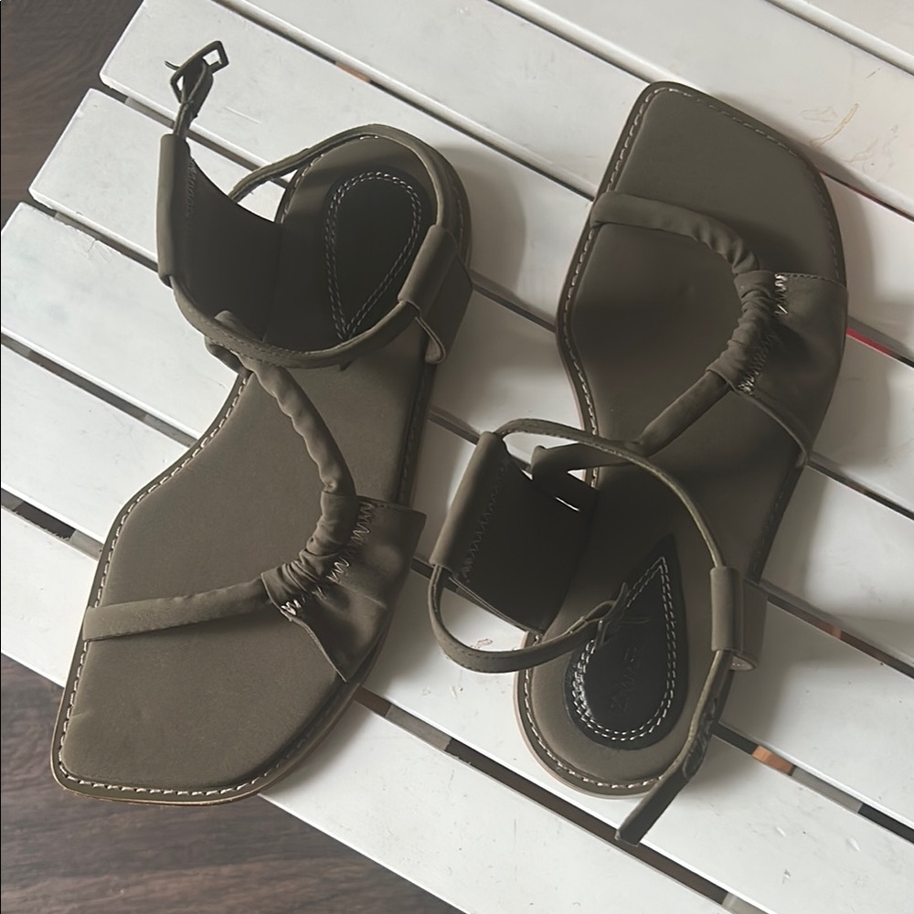 Zimmermann Green Sandals with Comfort and Style